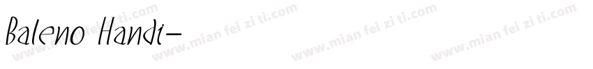Baleno Handi字体转换
